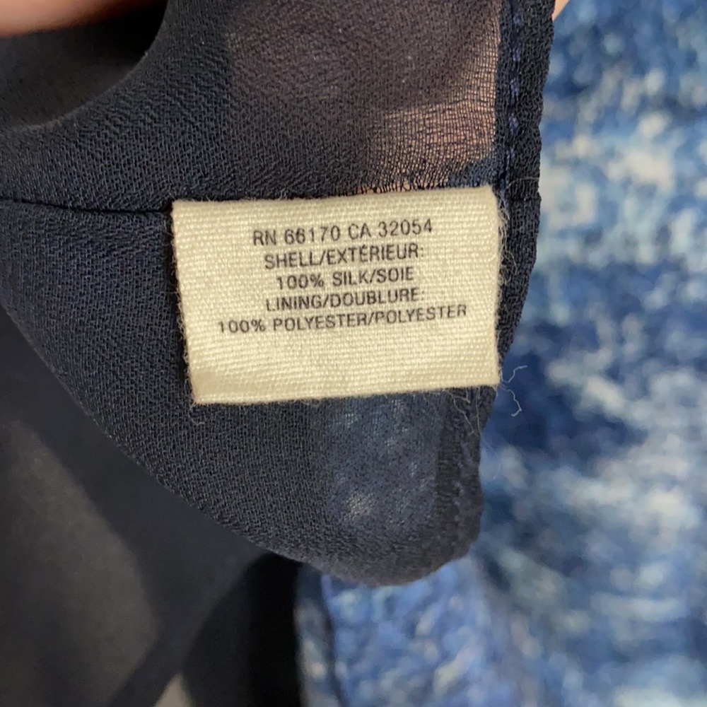 Anthropologie Navy Blue Tie-Dye Maxi Dress - Picture 8 of 9